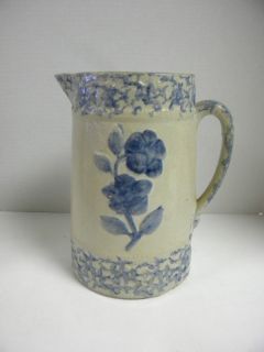 Red Wing Cherry Band Floral Pitcher