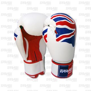 6oz Kids Boxing Gloves Junior with UK Flag MMA Synthetic Leather