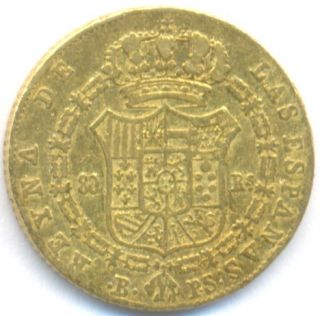 country spain date 1845 isabel ii denomination 100 reales reported