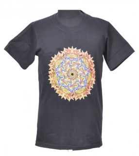 Psy T Shirt mit Maya Motiv Hippie Goa