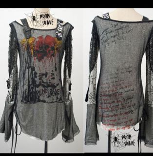 Visual kei fashion cool gothic punk lolita Rock nana UNISEX tee shirt