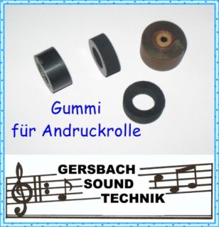 Gummi für Andruckrolle Pinch roller Telefunken M 291