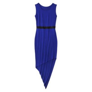 Mossimo Womens Asymmetrical Maxi Dress   Athens Blue XS