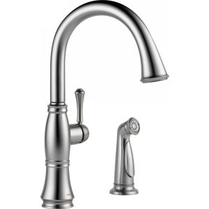 Delta Faucet 4297 DST Cassidy Single Handle Kitchen Faucet With Spray