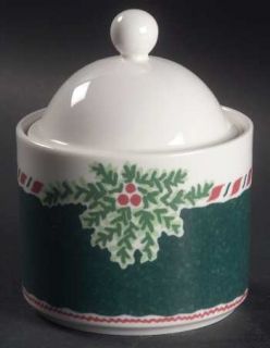 Fitz & Floyd Yultide Holiday Accessories Sugar Bowl & Lid, Fine China Dinnerware