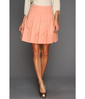 BCBGMAXAZRIA Pleated A Line Skirt Womens Skirt (Pink)