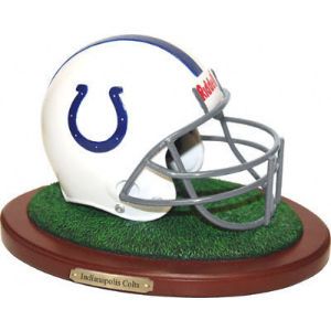 Indianapolis Colts Replica Helmet with Wood Base