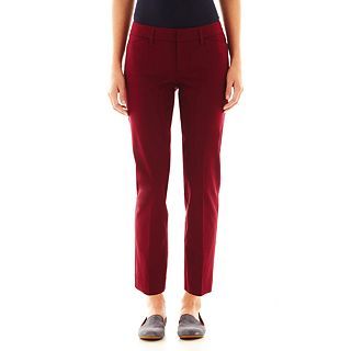 Ankle Length Pants   Plus, Burgundy Passion, Womens