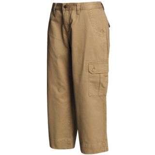 Mountain Khakis Cargo Capri Pants   Teton Twill  Slim Leg (For Women)   RETRO KHAKI (2 )