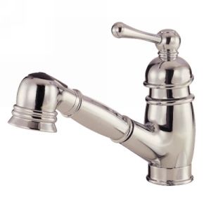 Danze D457014SS Opulence Single Handle Pull Out Spray Kitchen Faucet