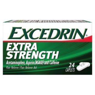 Excedrin Extra Strength Pain Reliever Caplets   24 Count