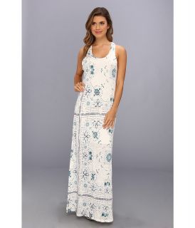 Alternative Apparel La Brea Printed Maxi Dress Womens Dress (White)