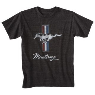 Ford Mustang Mens Graphic Tee   Deep Charcoal Gray XL