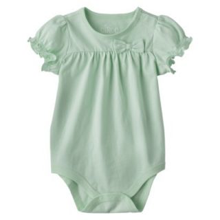 Circo Newborn Infant Girls Short sleeve Solid Bodysuit   Joyful Mint 18 M