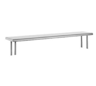 Advance Tabco 72 Old Style Table Mount Shelf   1 Deck, Rear Turn Up, 10 W, 18 ga 430 Stainless