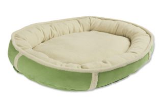 Oval Futon Wraparound Dog Bed Cover/Liner / Small, Grass,
