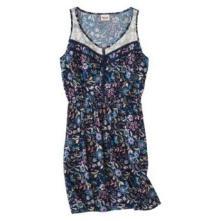 Mossimo Supply Co. Juniors Lace Front Fit & Flare Dress   Floral Print XS(1)