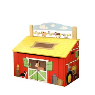 Teamson Kids Happy Farm Room Toy Box TD 11326A