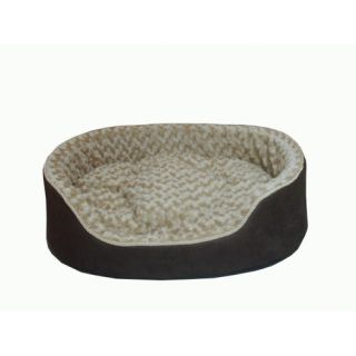 Best Pet Supplies Plush Bolster Dog Bed VB432 Size Large (28 L x 22 W), Co