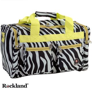 Rockland Bel air Zebra/lime19 inch Carry on Tote / Duffel Bag