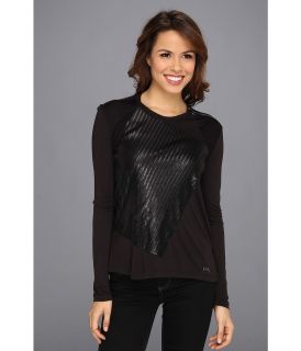 Calvin Klein Jeans L/S Jersey w/ Sequins Womens T Shirt (Black)