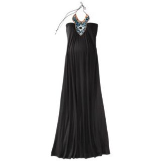 MERONA Black Beaded Maxi Dress   S