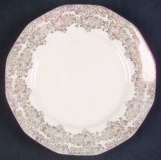 Royal (USA) Duane Bread & Butter Plate, Fine China Dinnerware   Gold Floral Rim,