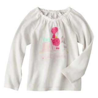 Cherokee Infant Toddler Girls Tee Shirt   Cream 18 M