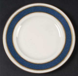 Royal Worcester Belvoir Blue Salad Plate, Fine China Dinnerware   Blue Marble Ba