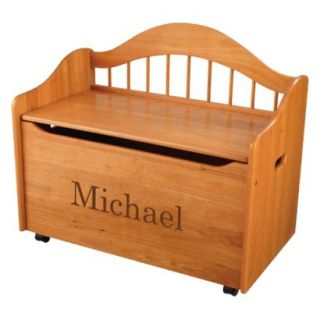 Kidkraft Limited Edition Personalised Honey Toy Box   Brown Michael