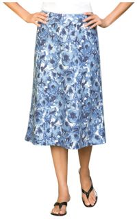 Cfo Linen/Tencel Bias floral Skirt / Cfo Linen/Tencel Bias floral Skirt