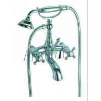 Fima Frattini S5084 5OR Elizabeth Deck Mounted Tub Faucet With Hand Shower Set