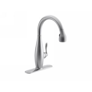 Kohler K 692 G Clairette Single Control Pull Down Spray Kitchen Sink Faucet with