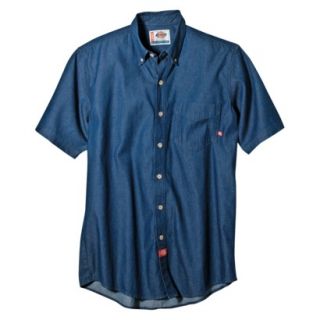 Dickies Mens Relaxed Fit Denim Work Shirt   Indigo Blue XXL T