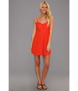 Volcom Not So Classic Lace Dress Womens Dress (Orange)