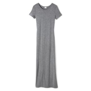 Merona Womens Knit T Shirt Maxi Dress   Heather Gray   XS