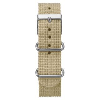 Timex Weekender Solid Canvas Replacement Strap   Khaki