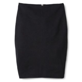 Mossimo Womens Jacquard Pencil Skirt   Black Solid M