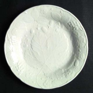 Burgess & Leigh Strawberry&Grape Leaf White (Davenport) Dinner Plate, Fine China