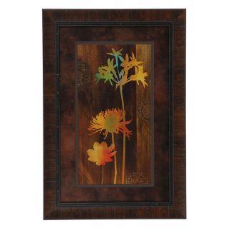 Crestview Collection Multi   Colored Flowers Framed Wall Art   25.5W x 37.5H in.