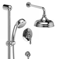 Riobel GN69LC Georgian Pressure Balance Shower with Diverter and Stops, Hand Sho