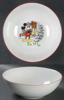 Disney MickeyS Vintage Holiday Soup/Cereal Bowl, Fine China Dinnerware   Disney