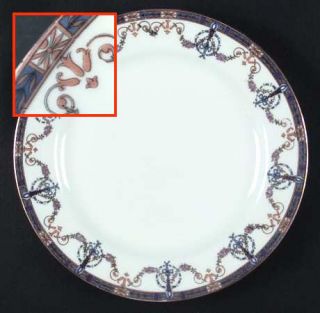 Jean Pouyat Poy94 Dinner Plate, Fine China Dinnerware   Candles With Blue Ribbon