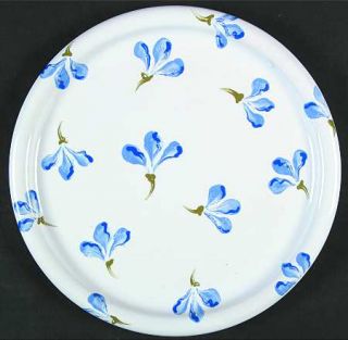 Waechtersbach Sweet Pea Dinner Plate, Fine China Dinnerware   Blue Flowers,Green