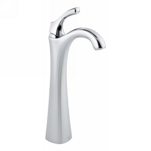 Delta Faucet 792 DST Addison Single Handle Lavatory Faucet with Riser, Less Pop 