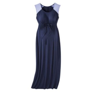 Liz Lange for Target Maternity Cap Sleeve Maxi Dress   Blue/Perwinkle XXL