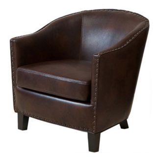 Best Selling Home Decor Furniture LLC Brown Studded Club Chair   218706
