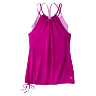 C9 by Champion Womens Double Layer Tank   Exotic Pink M