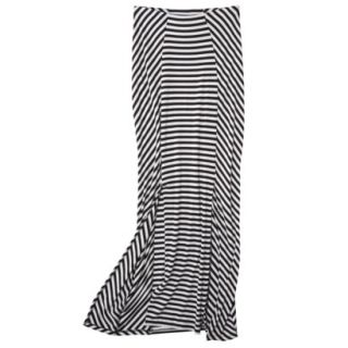 Mossimo Womens Maxi Skirt   Black/White Stripe S
