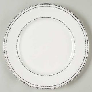 Mikasa Chelsea Platinum Dinner Plate, Fine China Dinnerware   Bone,Platinum Trim